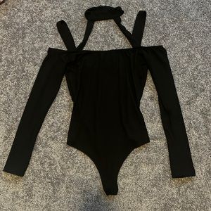 Strappy Black Bodysuit
